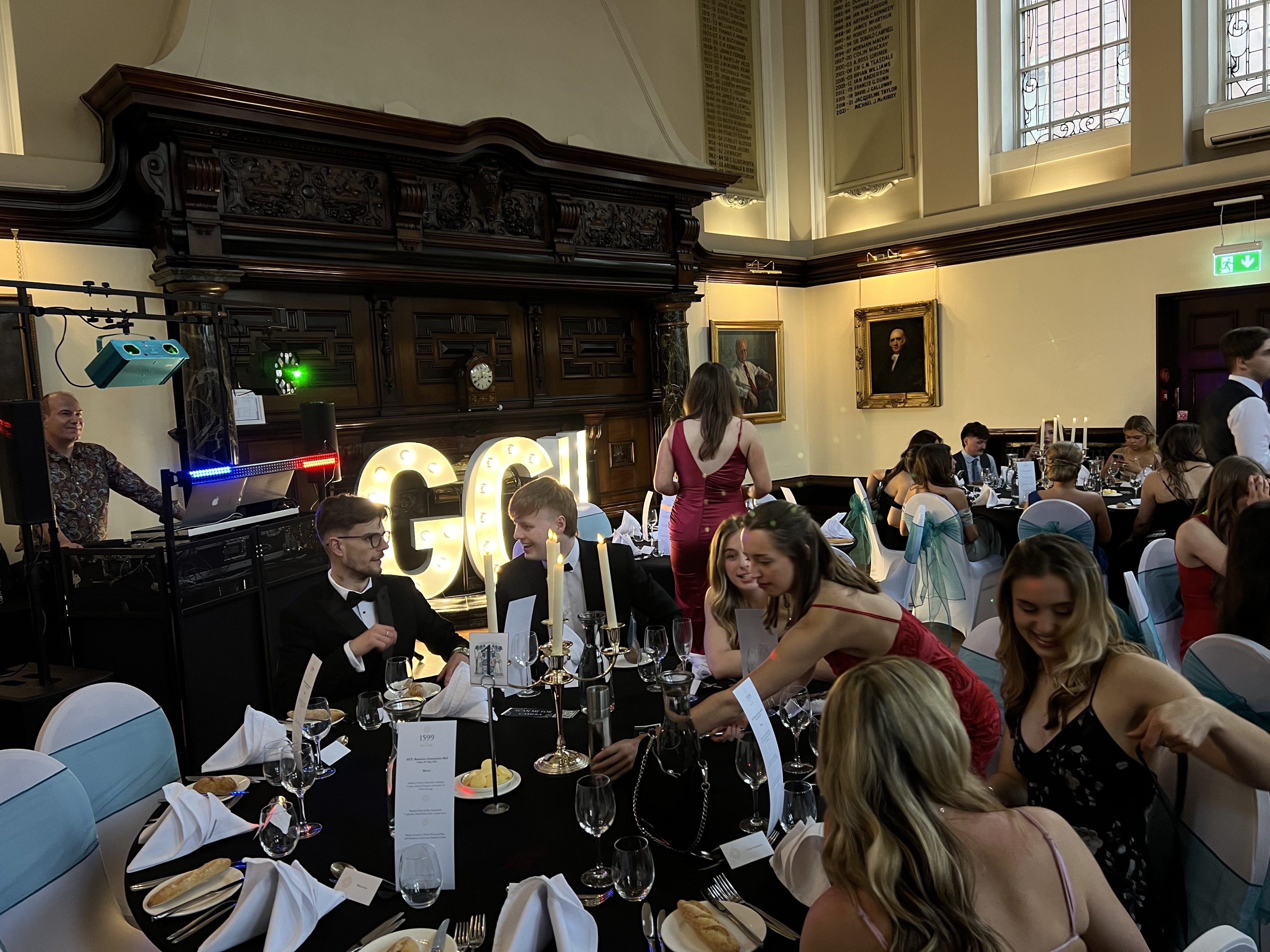 Dancing at a graduation ball